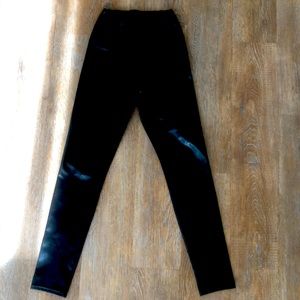 Aritzia Wilfred Free Daria Pant Black Vgn Leather